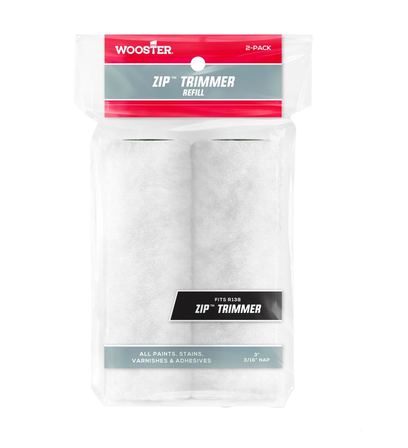 Wooster Brush R148-3 Zip Trim Roller Refill, 3-Inch (Pack of 2) - Image 1